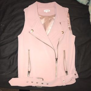 Olivia grey my girl Moto vest